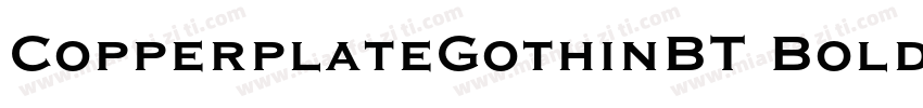 CopperplateGothinBT Bold字体转换
